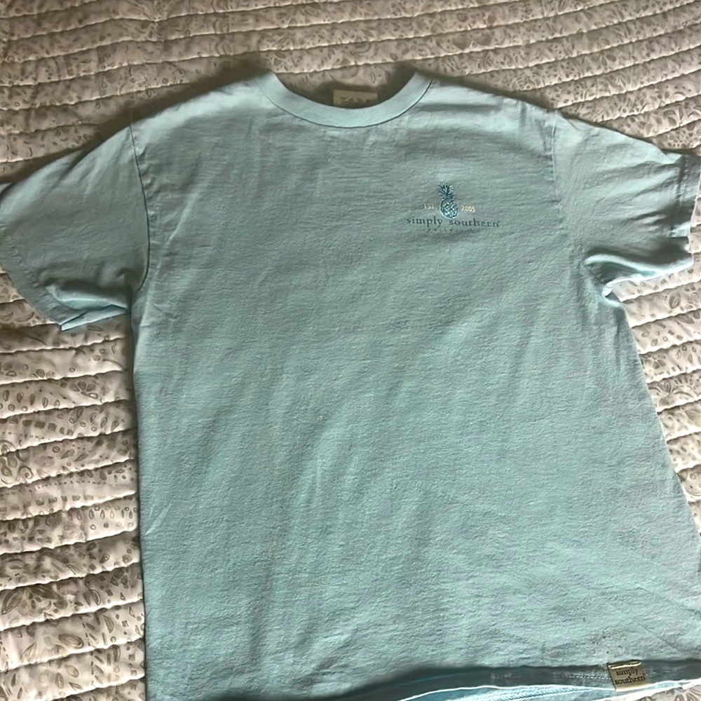 Simply Southern girls Blue tee shirt